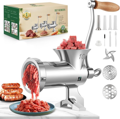 Manual meat grinder stainless - meat,