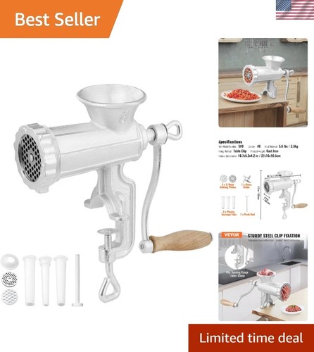 Versatile manual meat - meat, grinder
