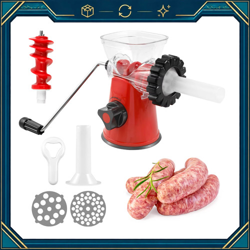 Manual meat grinder mincer - meat,