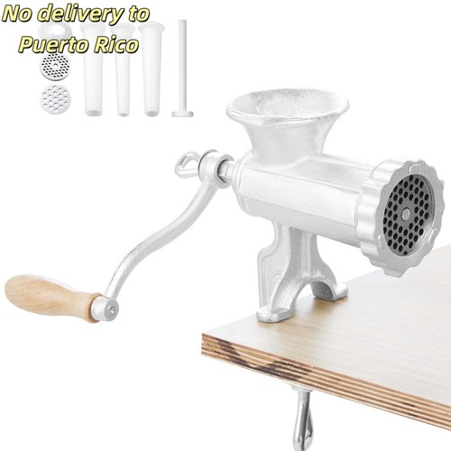 Manual iron meat grinder with - iron,
