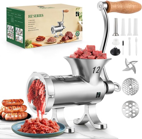 Manual meat grinder stainless - meat,